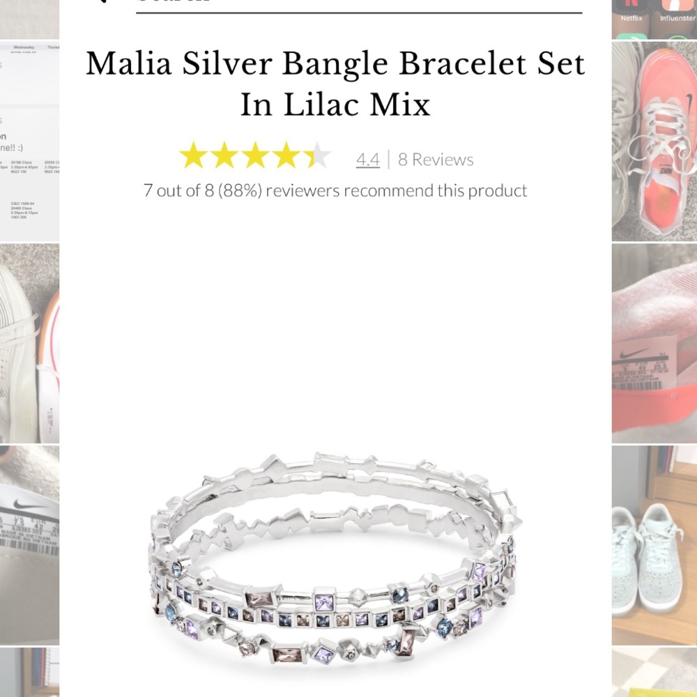 Kendra Scott silver malia bracelet